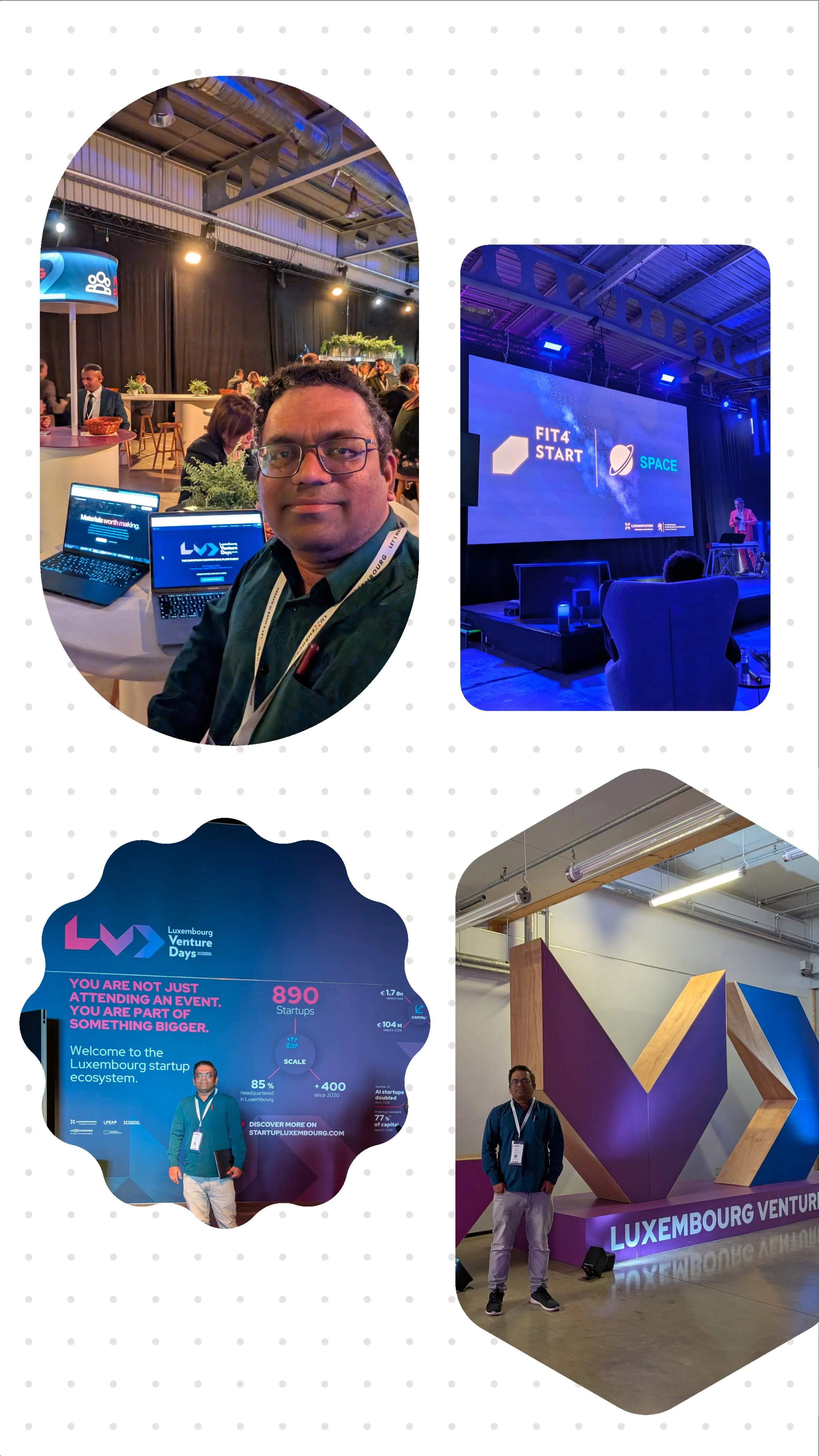 Ravindra Shinde presenting Quantanomous at Luxembourg Venture Days, Luxexpo The Box, October 2026.