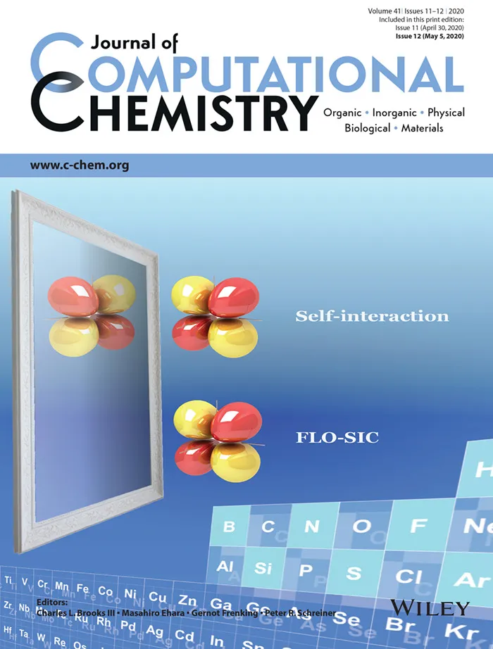 Cover of Journal of Computational Chemistry featuring this work